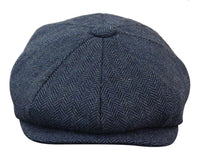 HT6364 - Moška kapa Newsboy Peaky Blinders z vzorcem ribje kosti in tvidom