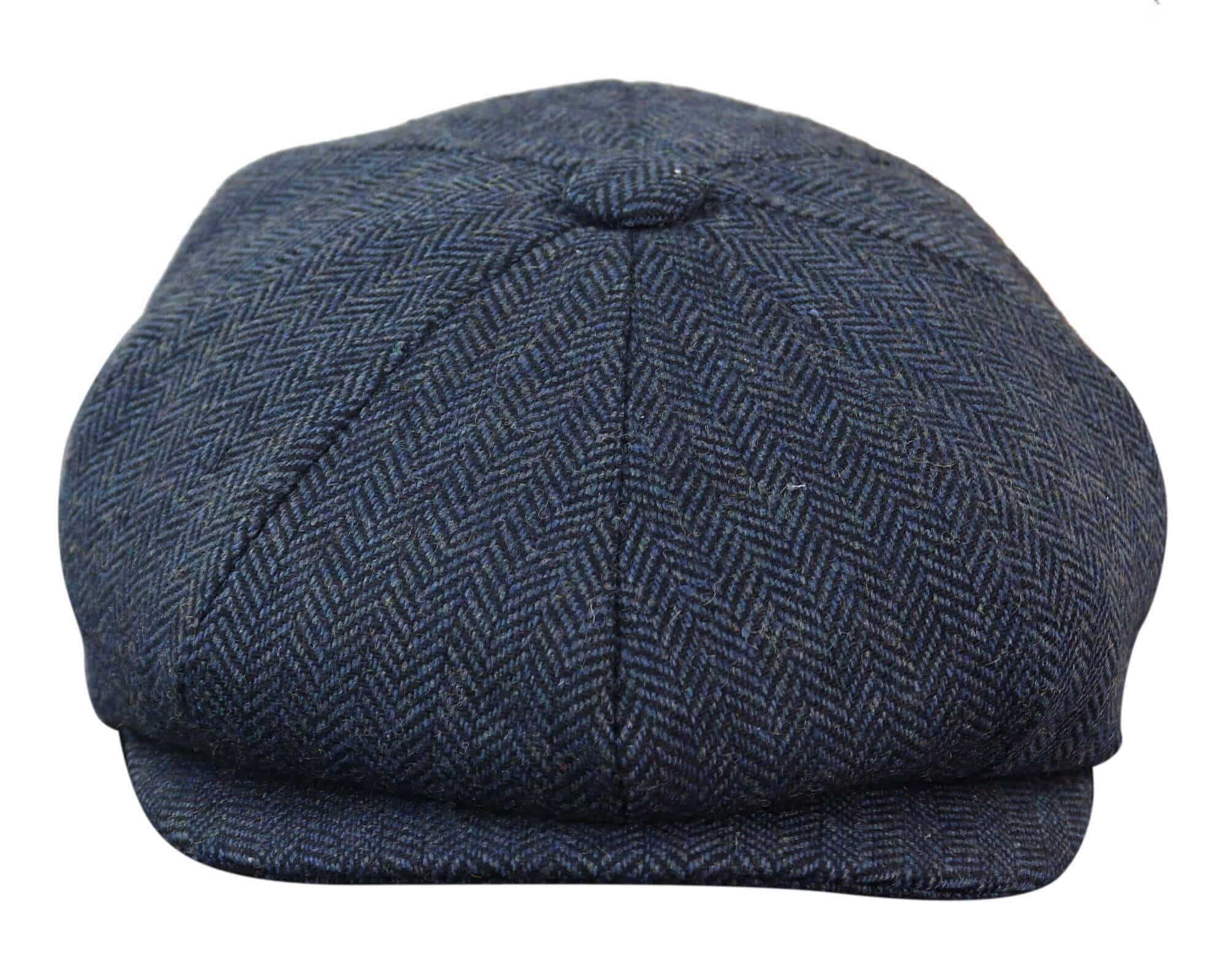 HT6364 - Moška kapa Newsboy Peaky Blinders z vzorcem ribje kosti in tvidom