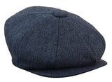 HT6364 - Moška kapa Newsboy Peaky Blinders z vzorcem ribje kosti in tvidom