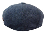 HT6364 - Moška kapa Newsboy Peaky Blinders z vzorcem ribje kosti in tvidom