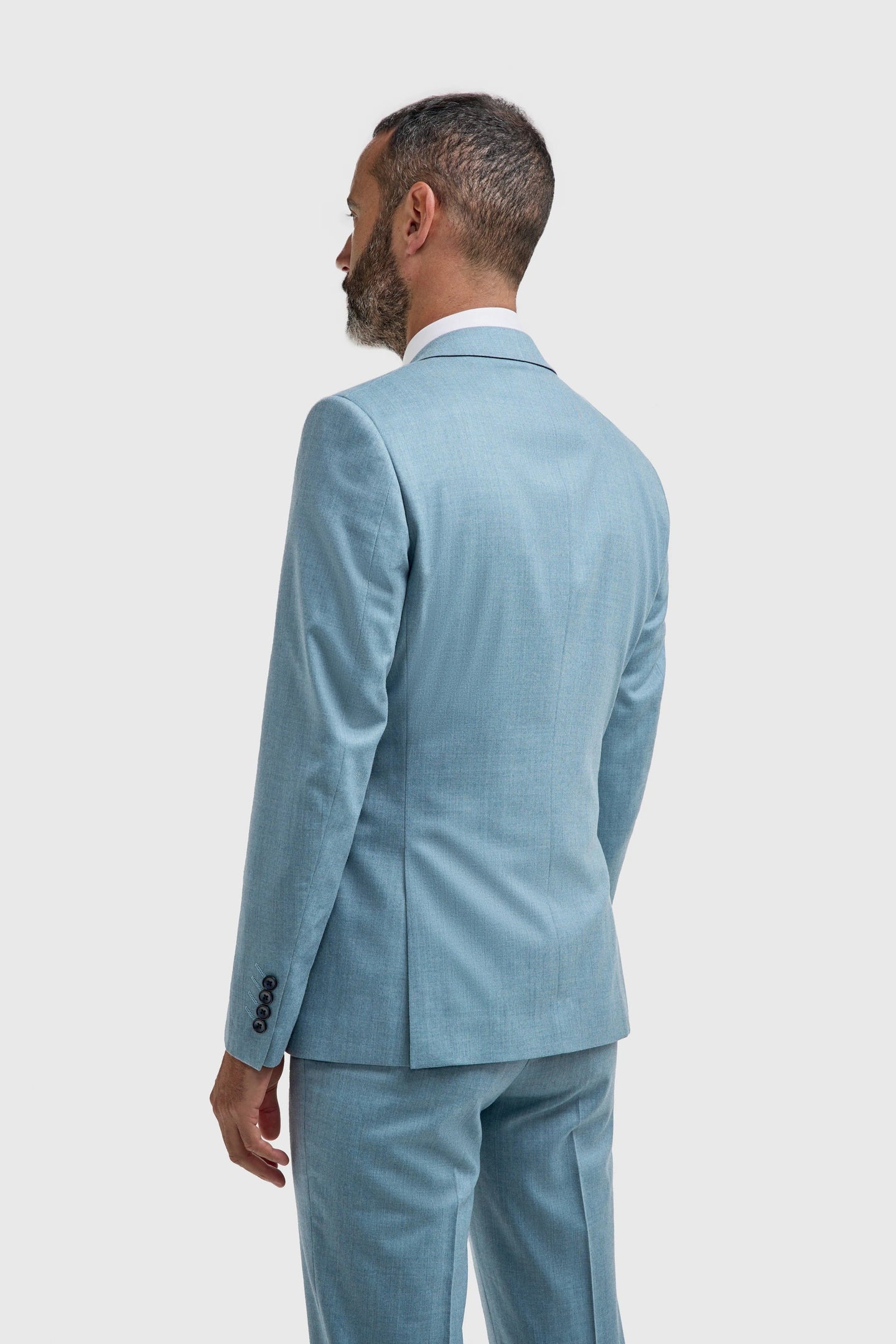 James - Moški svetlo moder teksturiran blazer