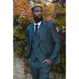 Moška klasična zelena obleka James iz treh delov