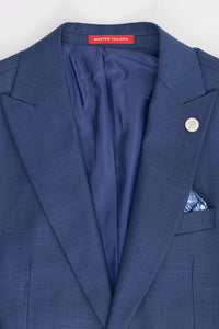 Moška tridelna mornarsko modra obleka James kroja