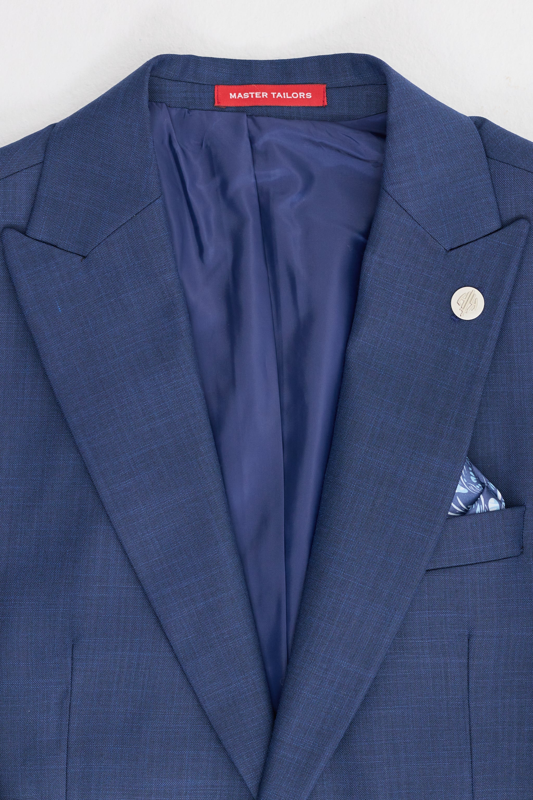 Moška tridelna mornarsko modra obleka James kroja