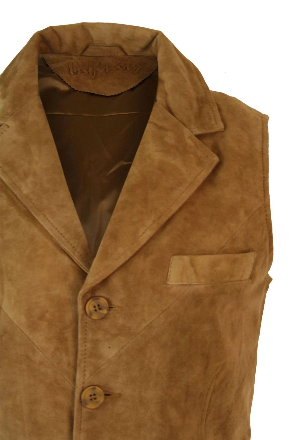 Moški pravi semiš usnjeni rjav elegantni casual telovnik v vintage retro slogu