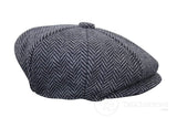 Otroška kapa Peaky Blinders Newsboy Tweed z 8 paneli in vzorcem ribje kosti