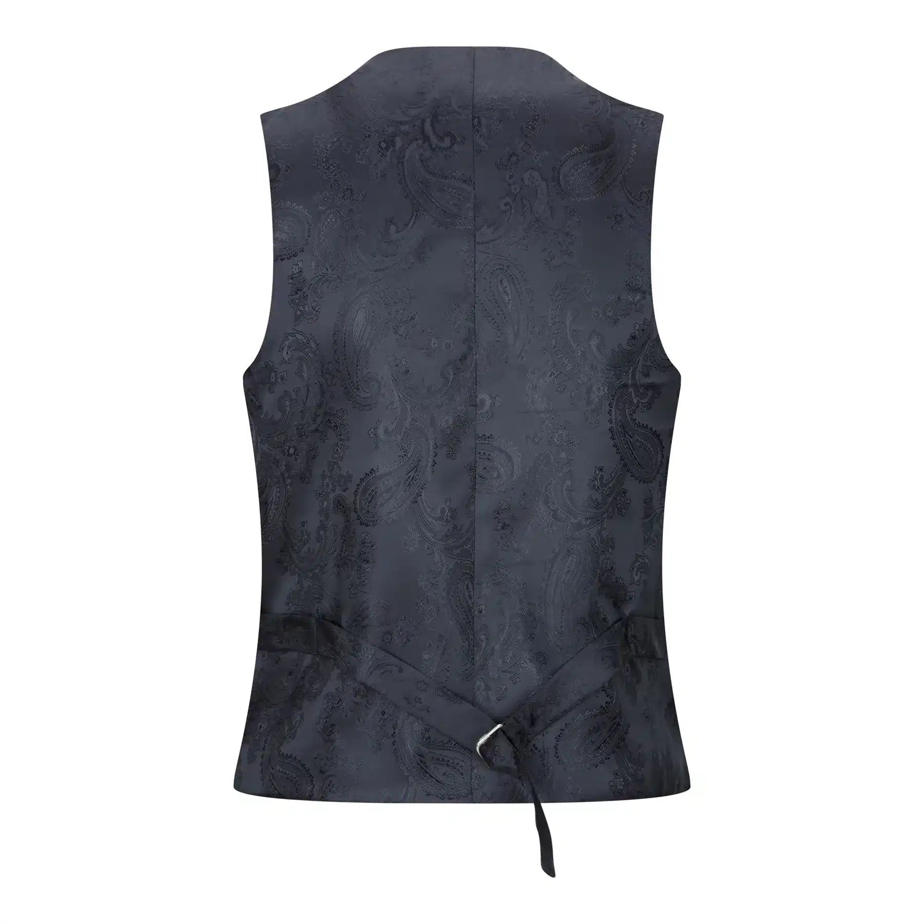 Fantovska 3-delna sijoča modra poročna obleka, krojena, elegantna, formalna