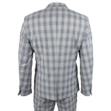 Vitez - moški sivo moder karirasti blazer