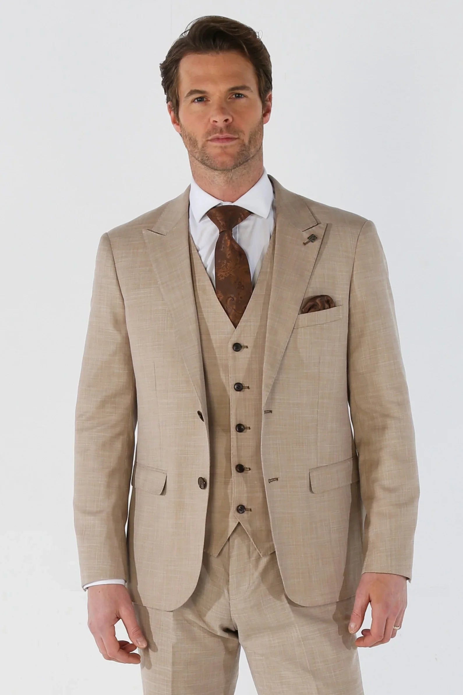 Kurt - moški bež blazer kroja