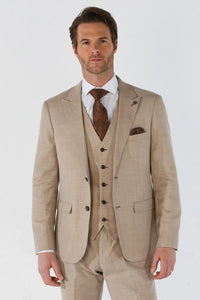 Kurt - moški bež blazer kroja