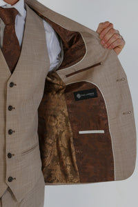 Kurt - moški bež blazer kroja