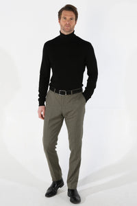 Moška žajbljevo zelena 3-delna obleka krojena za poletne poroke Kurt