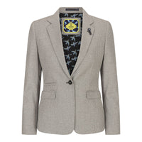 Ženski tvid bež blazer volnen klasičen lovski suknjič vintage 1920 retro