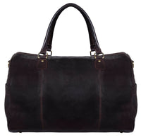 Potovalna torba iz pravega usnja, vintage, rjava