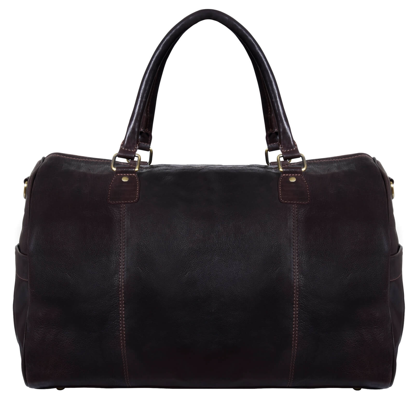 Potovalna torba iz pravega usnja, vintage, rjava