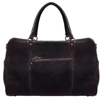 Potovalna torba iz pravega usnja, vintage, rjava