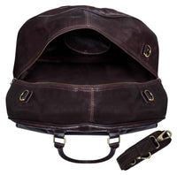 Potovalna torba iz pravega usnja, vintage, rjava