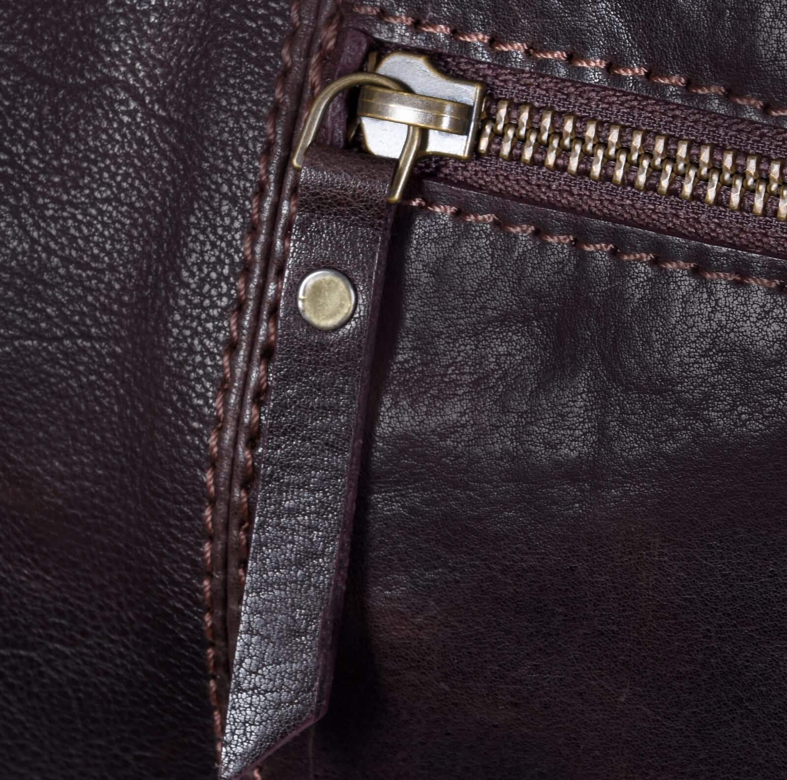 Potovalna torba iz pravega usnja, vintage, rjava