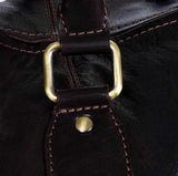 Potovalna torba iz pravega usnja, vintage, rjava