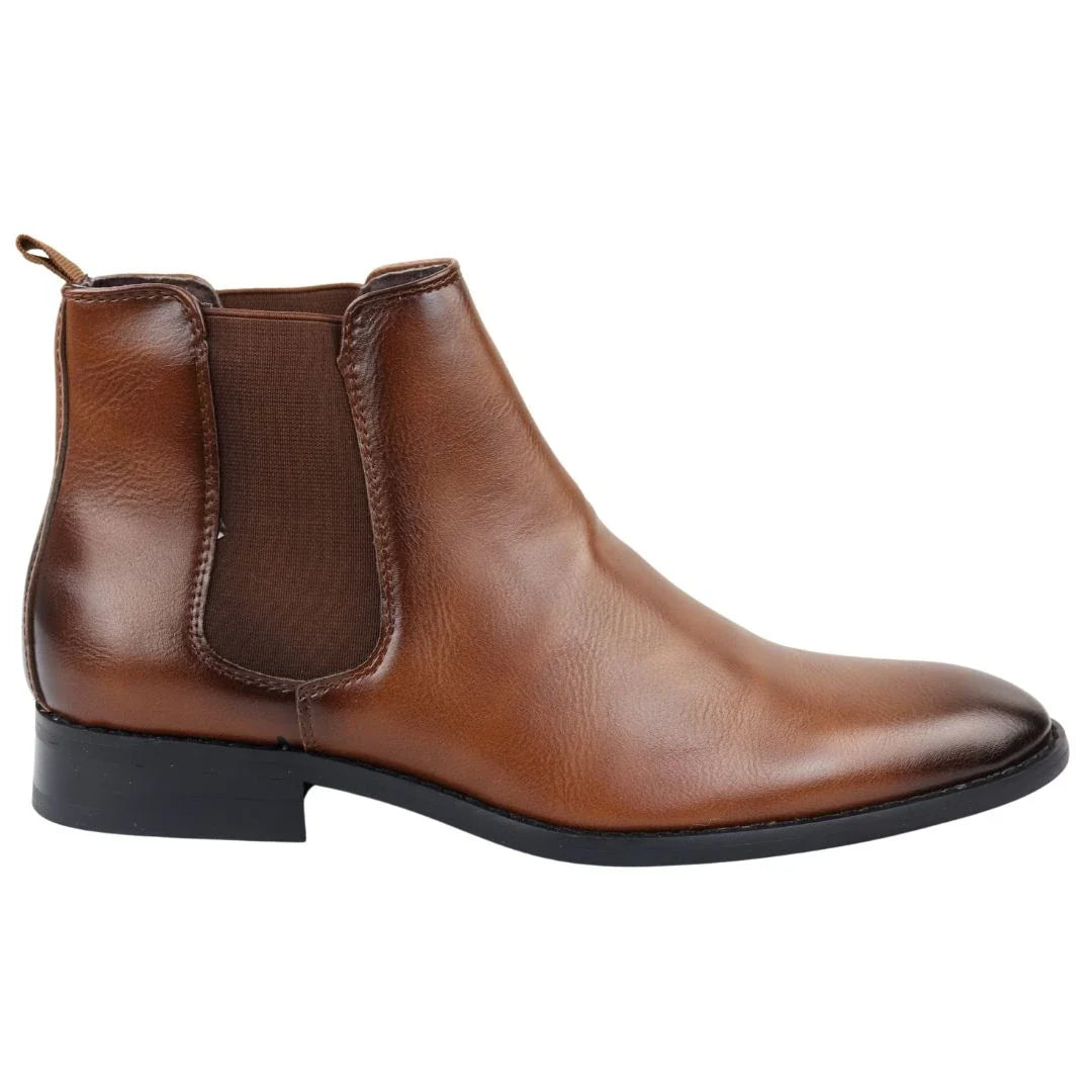 Moški čevlji Chelsea Slip-On v rjavi barvi