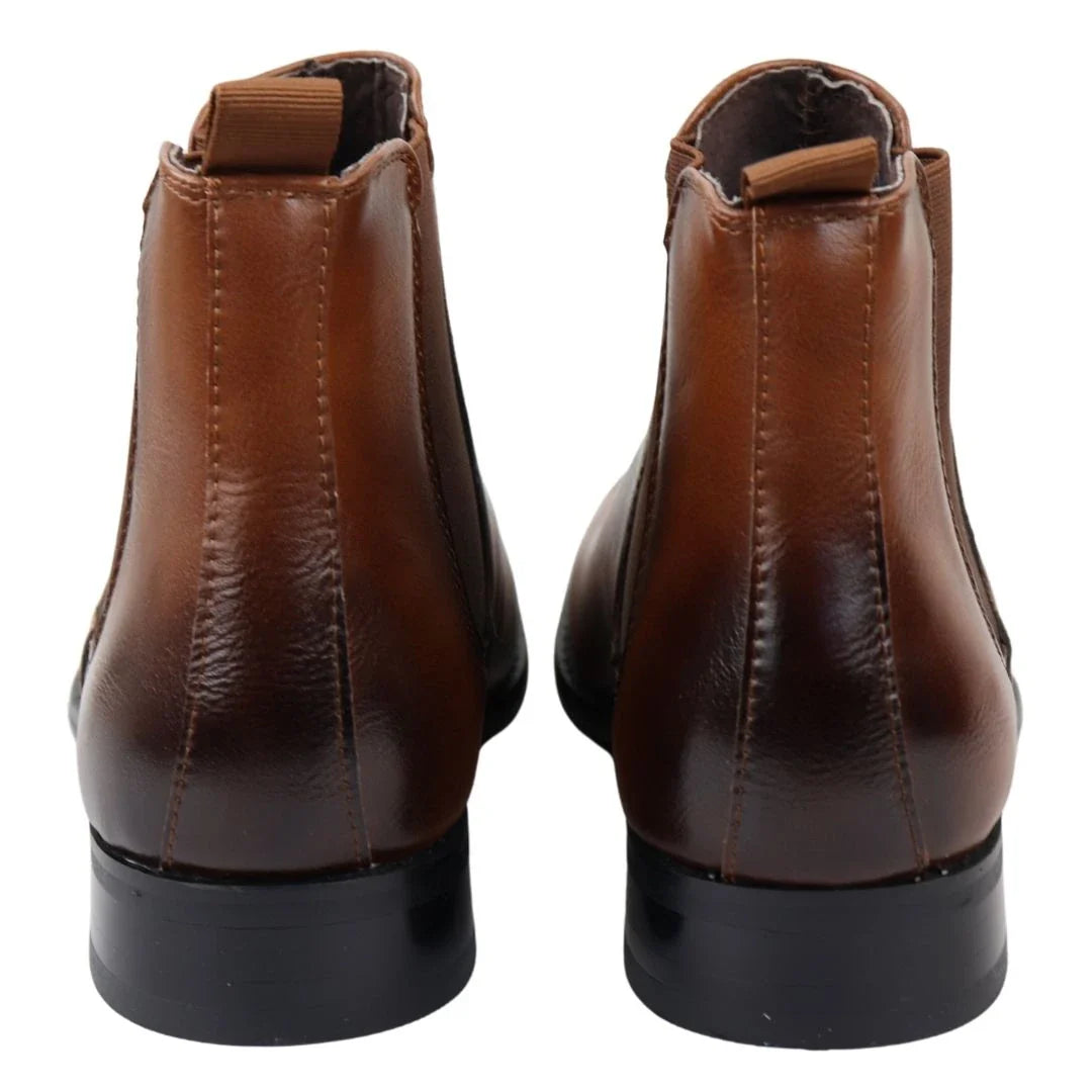 Moški čevlji Chelsea Slip-On v rjavi barvi
