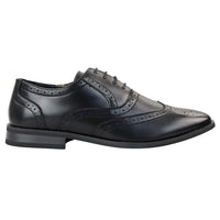 Moški črni čevlji brogues