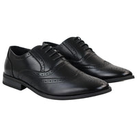 Moški črni čevlji brogues