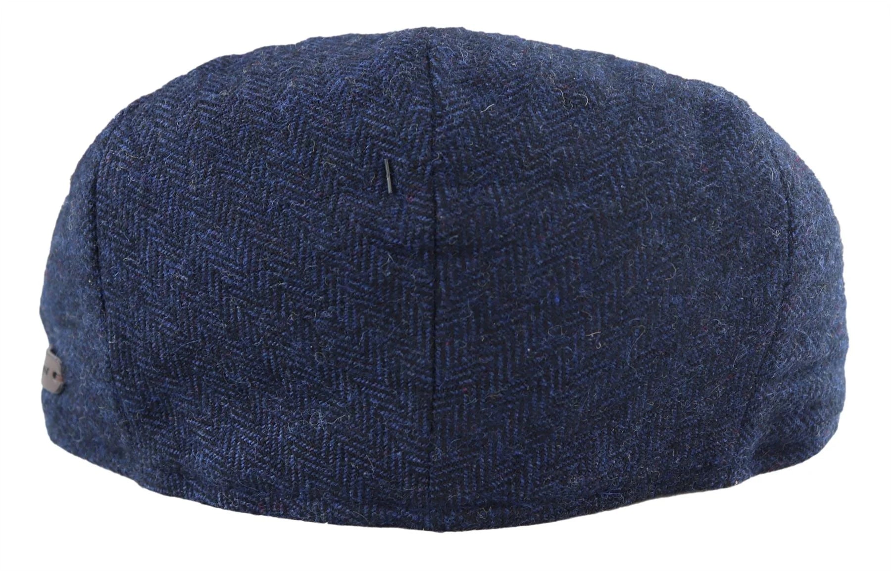 Moška ravna kapa iz volne, mornarsko modrega tvida z vzorcem ribje kosti, klasična unisex kapa iz 20. let prejšnjega stoletja, Del Boy