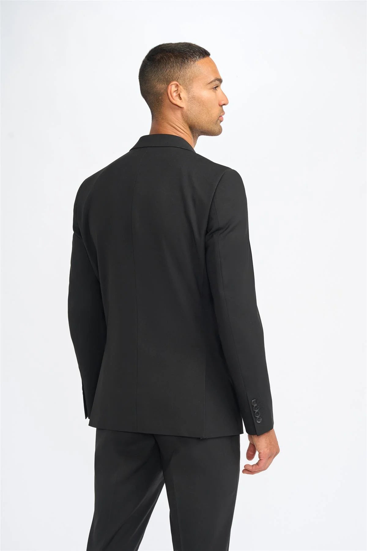Malibu - Moški črn krojeni blazer