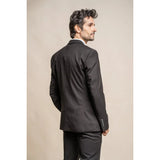 Marco - Moški klasični črni blazer