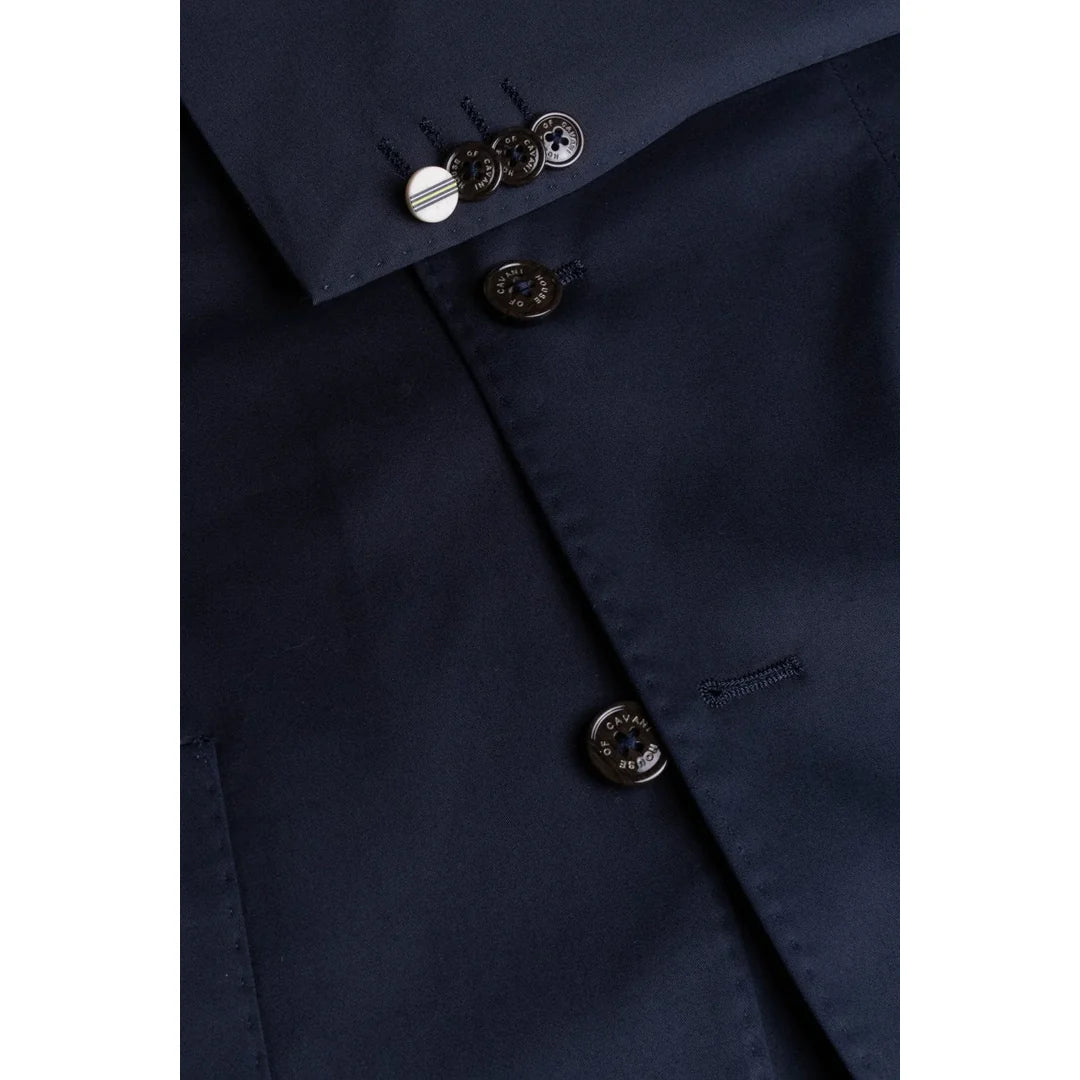 Mario - Moški klasični poletni mornarsko modri blazer