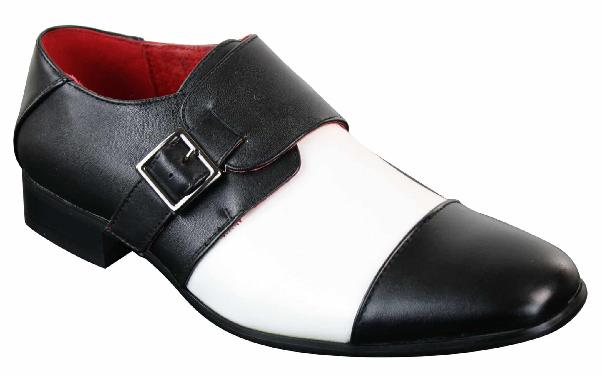 Moški pas z zaponko iz usnja, notranji elegantni formalni črno-beli čevlji italijanskega dizajna