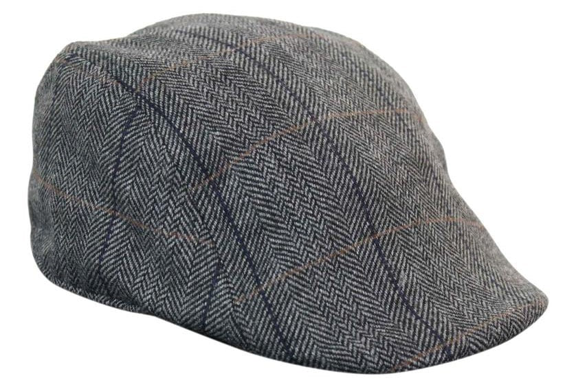 Marc Darcy DX7 moške tvid vintage retro dedek ravne kape klobuki Peaky Blinders Check klasične