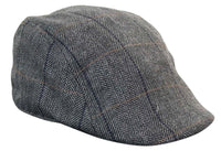 Marc Darcy DX7 moške tvid vintage retro dedek ravne kape klobuki Peaky Blinders Check klasične