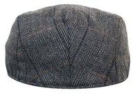Marc Darcy DX7 moške tvid vintage retro dedek ravne kape klobuki Peaky Blinders Check klasične