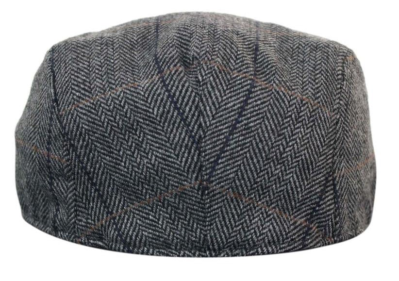 Marc Darcy DX7 moške tvid vintage retro dedek ravne kape klobuki Peaky Blinders Check klasične