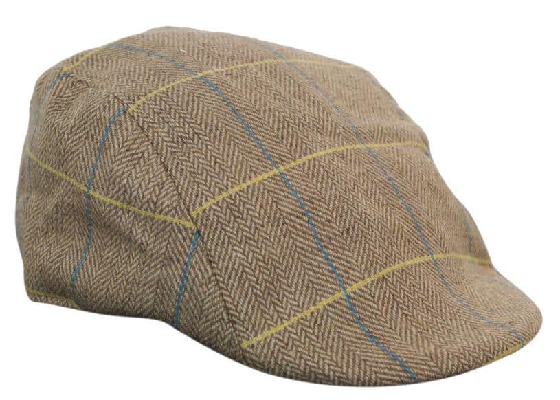 Marc Darcy DX7 moške tvid vintage retro dedek ravne kape klobuki Peaky Blinders Check klasične