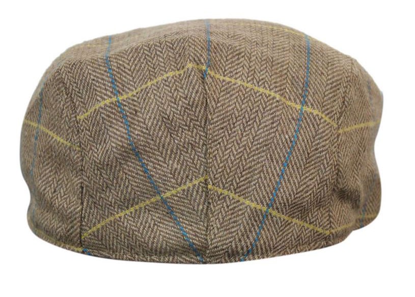 Marc Darcy DX7 moške tvid vintage retro dedek ravne kape klobuki Peaky Blinders Check klasične