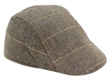 Marc Darcy DX7 moške tvid vintage retro dedek ravne kape klobuki Peaky Blinders Check klasične