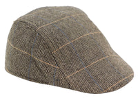 Marc Darcy DX7 moške tvid vintage retro dedek ravne kape klobuki Peaky Blinders Check klasične