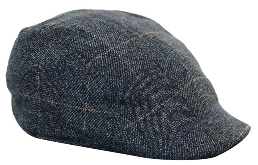 Marc Darcy Scott moške tvid vintage retro dedek ravne kape klobuki Peaky Blinders Check klasične