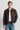 Moška rjava minimalistična elegantna bomber jakna