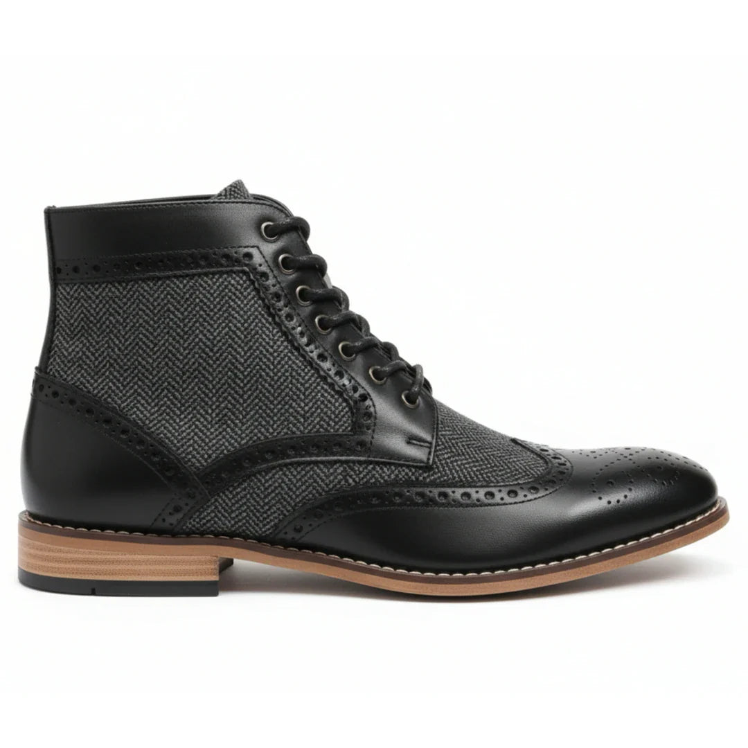 Moški gležnjarji Wingtip Brogue