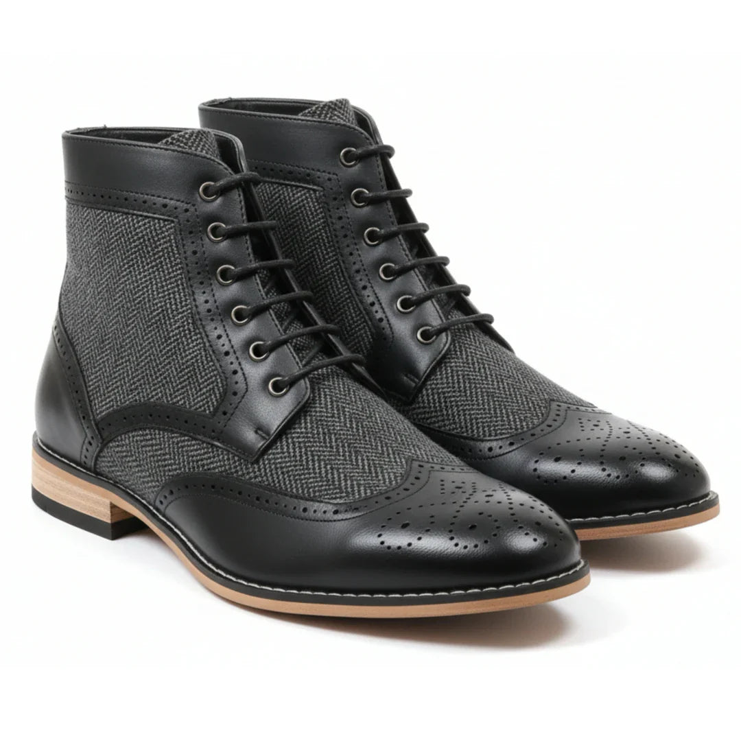 Moški gležnjarji Wingtip Brogue