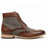 Moški gležnjarji Wingtip Brogue