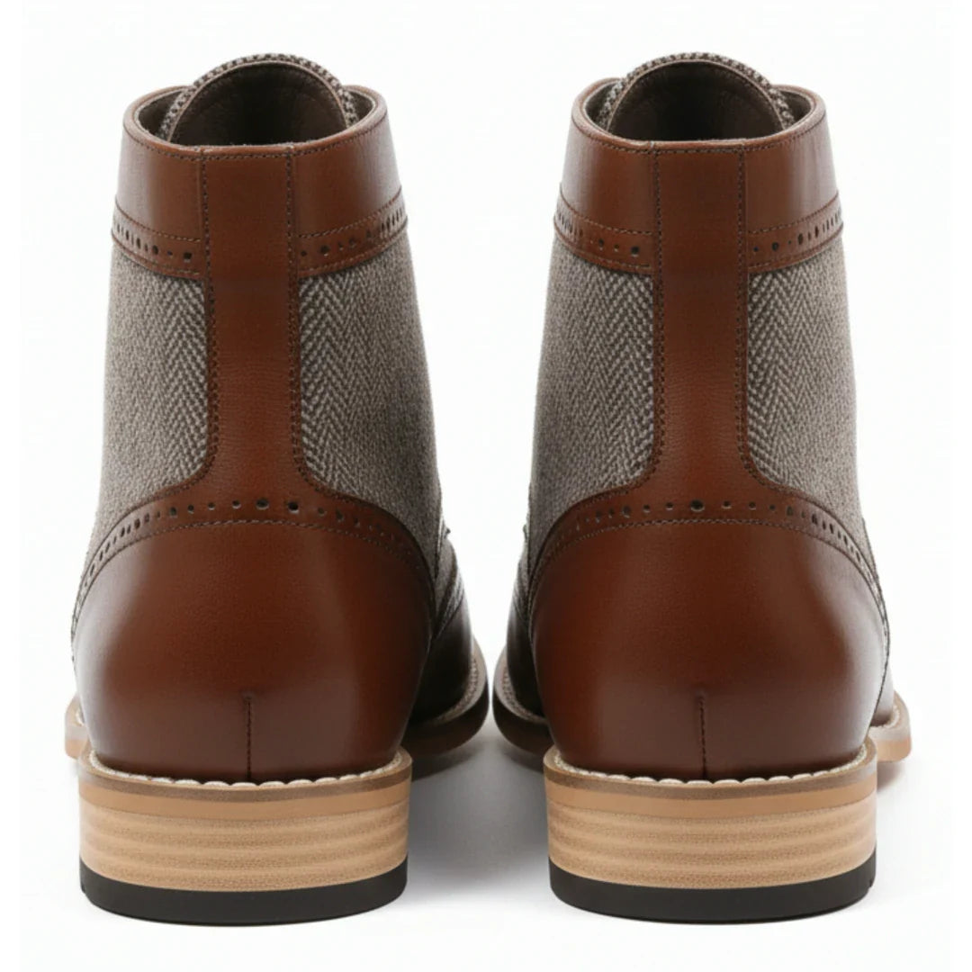 Moški gležnjarji Wingtip Brogue