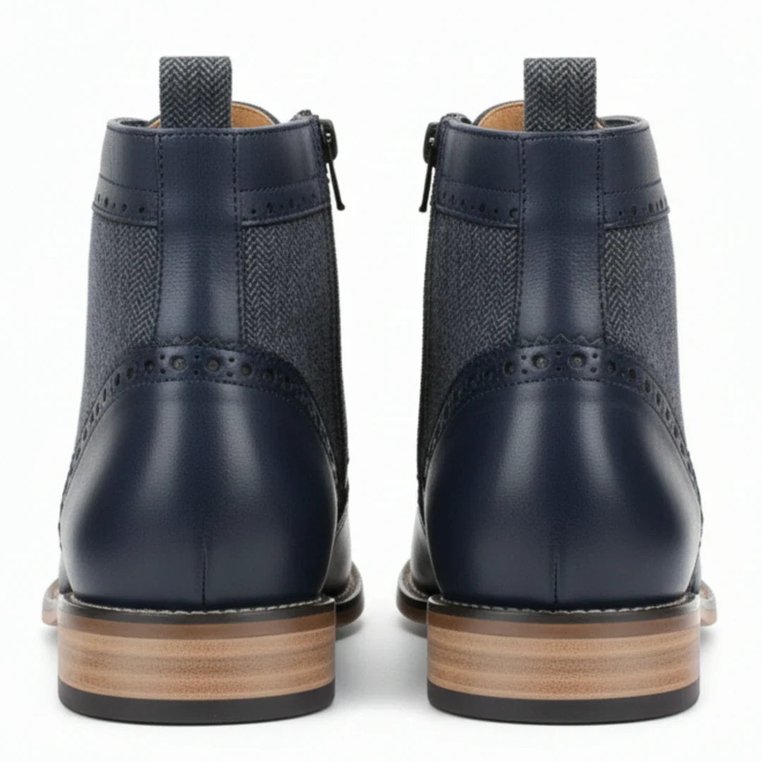 Moški gležnjarji Wingtip Brogue