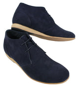 Moški črni bež rjavi mornarsko modri puščavski škornji čevlji iz semiša z visokim gležnjarjem Chelsea