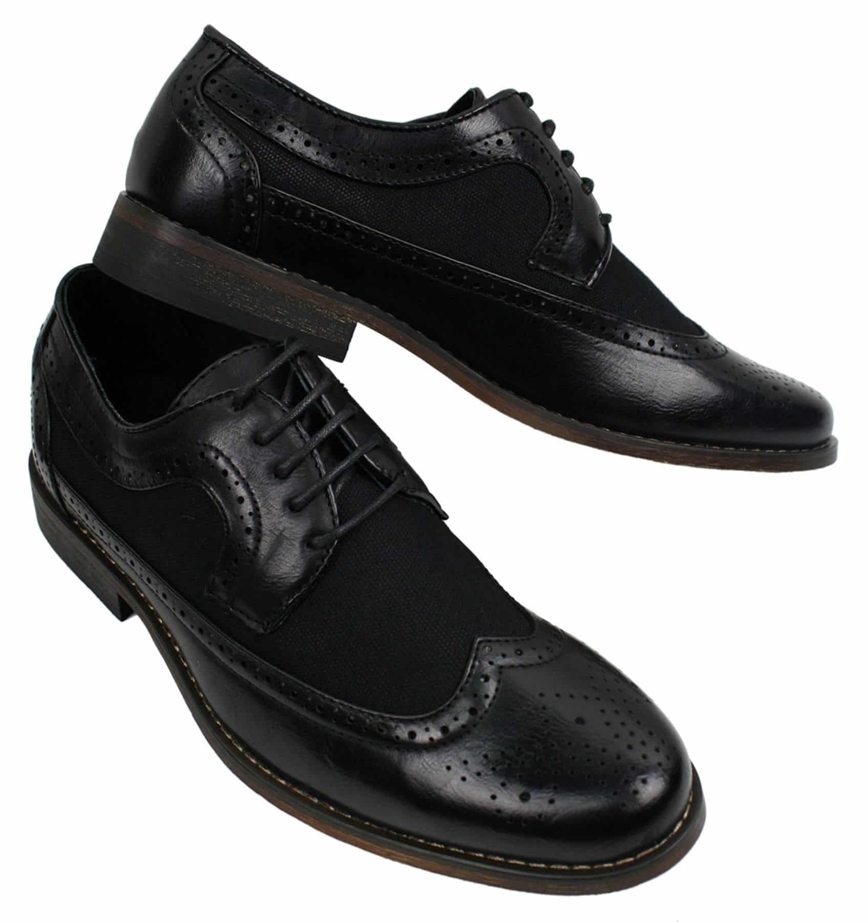 Moški usnjeni brogues čevlji italijanskega oblikovalca elegantno-ležerni rjavi črni mornarsko modri retro