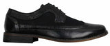 Moški usnjeni brogues čevlji italijanskega oblikovalca elegantno-ležerni rjavi črni mornarsko modri retro